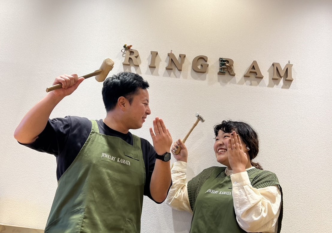 【ringram/手作り結婚指輪】T様ご夫婦からのコメント