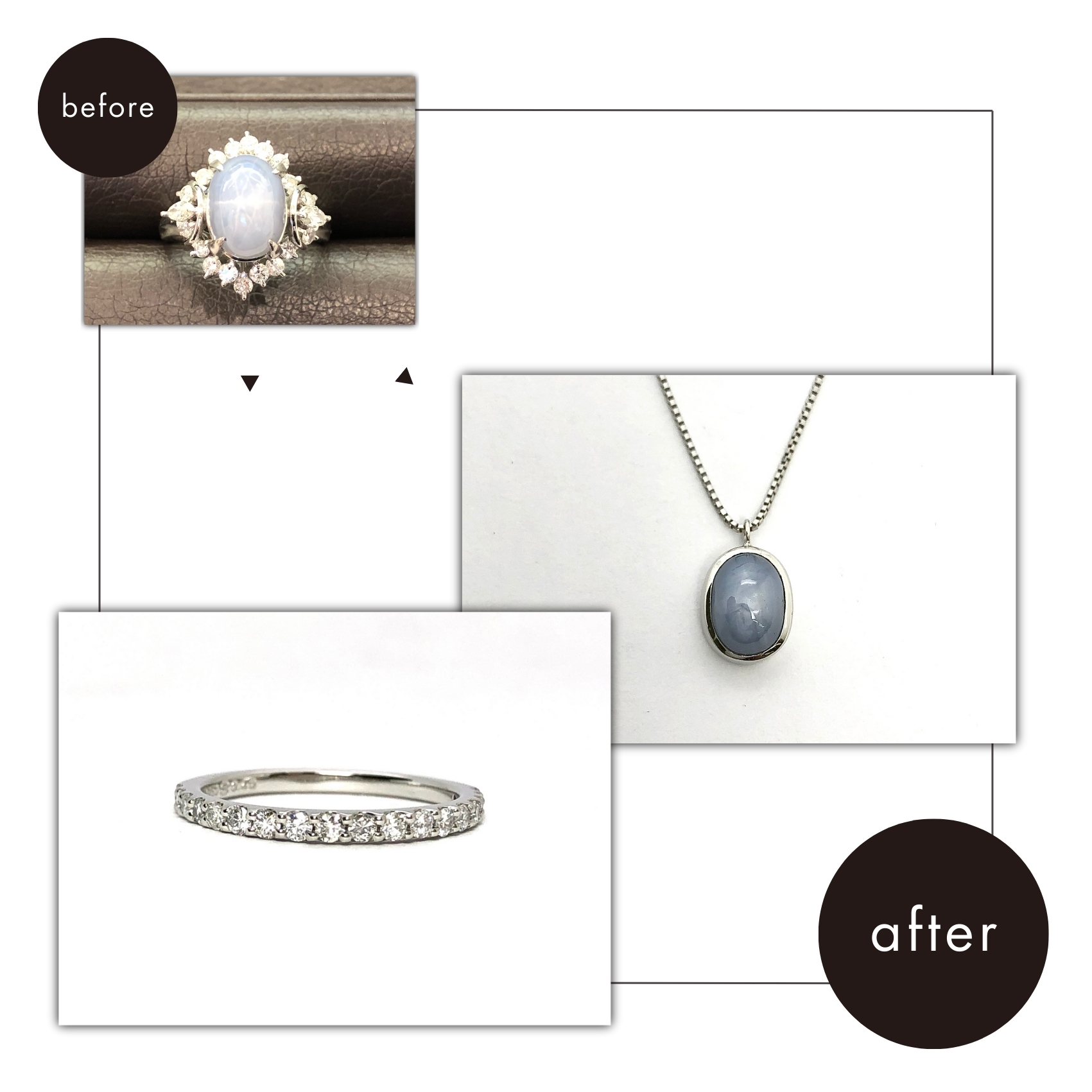 【函館店】おばあ様から譲り受けた指輪を、今度は自分らしく身に着けたいジュエリーへ。