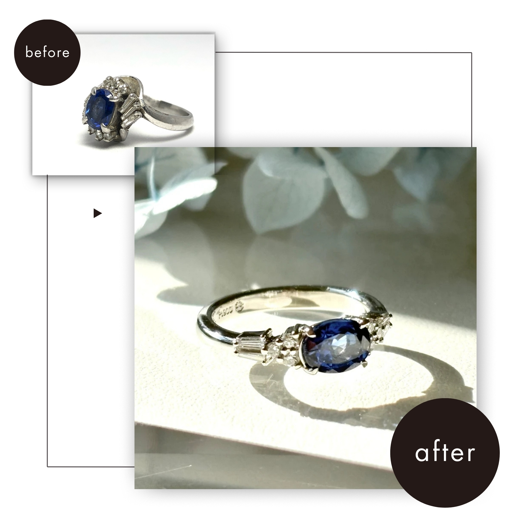 【函館店】想いをつなぐリング~おばあ様の青い宝物~